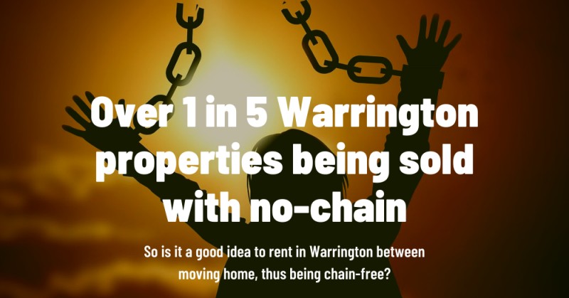 Over 1 in 5 Warrington Properties Being Sold with No Chain